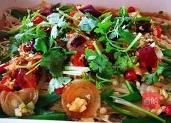 Illustration of how to make spicy enoki mushroom vermicelli 13