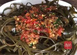 Illustration of how to make cold kelp shreds 12