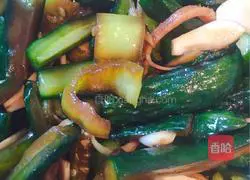 Cold salad Illustration of how to make cucumber and pickles 9