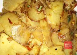 Illustration of how to make fried potato slices 20