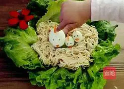 Illustration of how to make a bird's nest 4