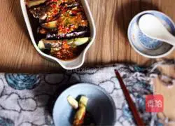 Illustration of how to make eggplant strips with chili sauce 10