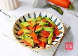 Illustration of how to make fried cucumbers and carrots 9