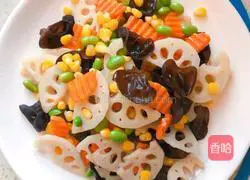 Stir-fried lotus pond Illustration of how to do it 1