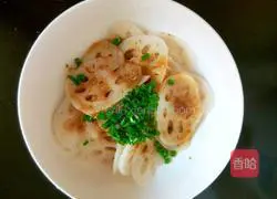 Illustration of how to make cold lotus root 4