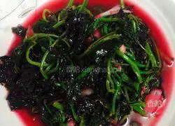 Illustration of how to make stir-fried amaranth 7