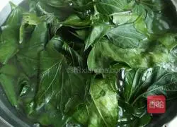 Illustration of how to make cold sweet potato leaves 3