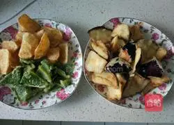 Illustration of home-style three delicacies 7