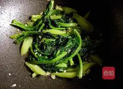 Illustration of how to make garlic and fragrant wheat vegetables 5