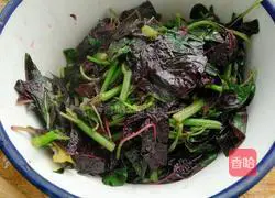 Illustration of how to make cold red amaranth 7