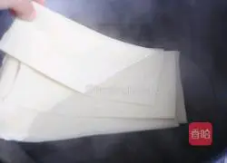 Illustration of how to make cold bean curd version with blooming flowers and wealth 2