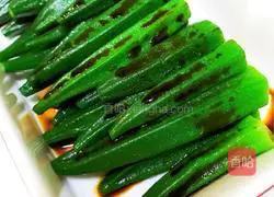 Illustration of how to make garlic steamed okra 4