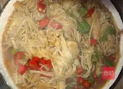 Spicy Stir-fried Enoki Mushrooms Illustration of how to do it 7