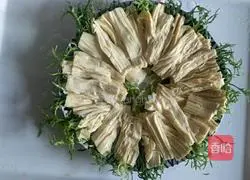 Illustration of how to make cold yuba 5