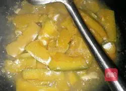 Illustration of home-style fried pumpkin 7