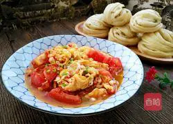 Illustration of how to make tomato scrambled eggs (same ingredients but different methods) 17