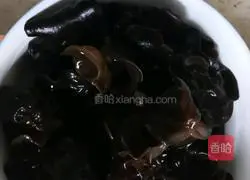 Cold spinach and fungus Illustration of how to do it 1