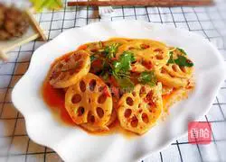 Cold lotus root Illustration of how to make slices 1