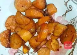 Illustration of how to make fried sweet potato slices 7