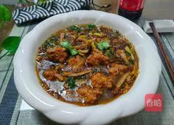 Illustration of how to make fried lotus root balls and braised vermicelli 7