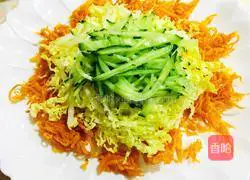Illustration of how to make three shredded cold dishes 9