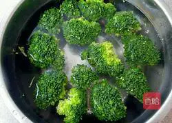 Illustration of how to stir-fry broccoli with mushrooms 2