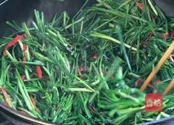 Fried leeks with red pepper Illustration of how to do it 5