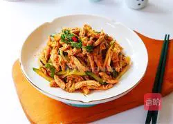 Cucumber mixed with shredded chicken Illustration of how to do it 12