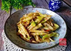 Illustration of making sauce-flavored bamboo shoots 1