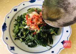 Illustration of how to make cold bitter vegetables 10