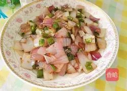 Illustration of how to make green peppers and fried onions 9