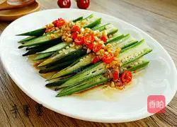 Illustration of how to make cold okra 7