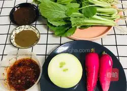 Illustration of how to make Chinese cabbage with sauce 1