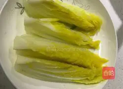 Illustration of how to make baby cabbage in oyster sauce 4