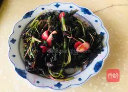 Illustration of how to make stir-fried red amaranth 7