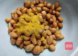 Illustration of how to make salt-baked peanuts 2