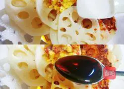 Illustration of how to make cold lotus root slices 7