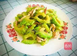 Illustration of how to make fried pork with bitter melon 8