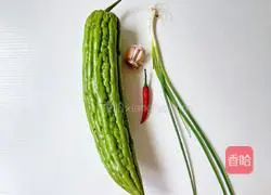 Illustration of how to make cold bitter melon 1