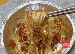 Roasted Enoki Mushrooms Recipe Illustration 8