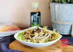 Illustration of how to make scallion oil tofu skin 6