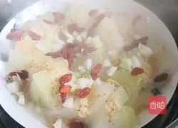 Illustration of how to make steamed winter melon with shrimps 6