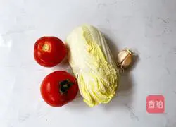 Illustration of how to make tomato and baby cabbage 1