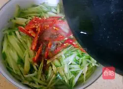 Illustration of how to make cucumbers mixed with thousands of pieces#lightfoodreducefat#15