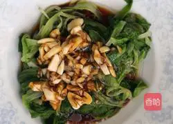 Illustration of how to make lettuce in oyster sauce 6