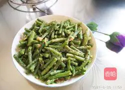 Illustration of how to make long beans with sesame sauce 9