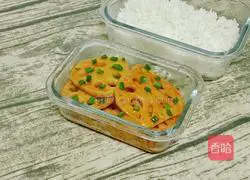 Sweet and sour lotus root Illustration of making bento 10