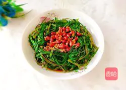 Peanut mix Illustration of how to make water spinach 12