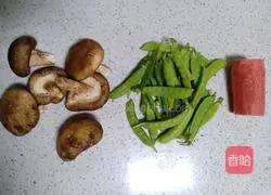 How to make fried peas with mushrooms 1 