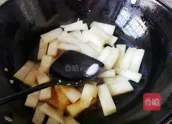 Illustration of how to make fried winter melon 5